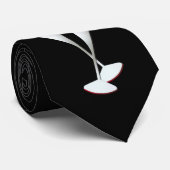 Cravate noire de Champagne de réveillon de la (Roulé)