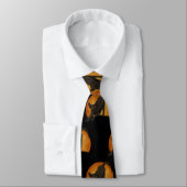 Cravate noire de chat de sphynx de Halloween (Attaché)