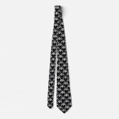 Cravate noire de chat noir Motif élégant (Dos)