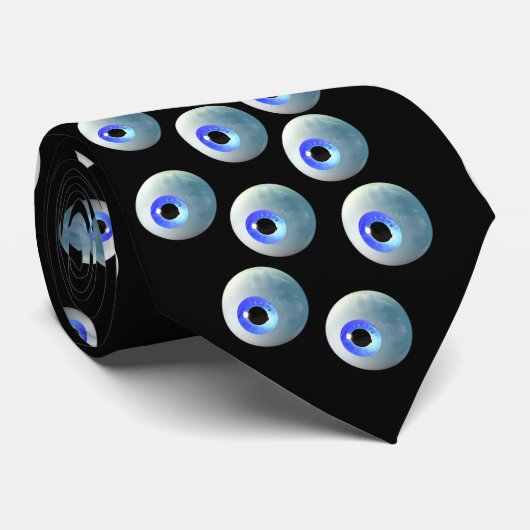 Cravate noire de globe oculaire (Roulé)