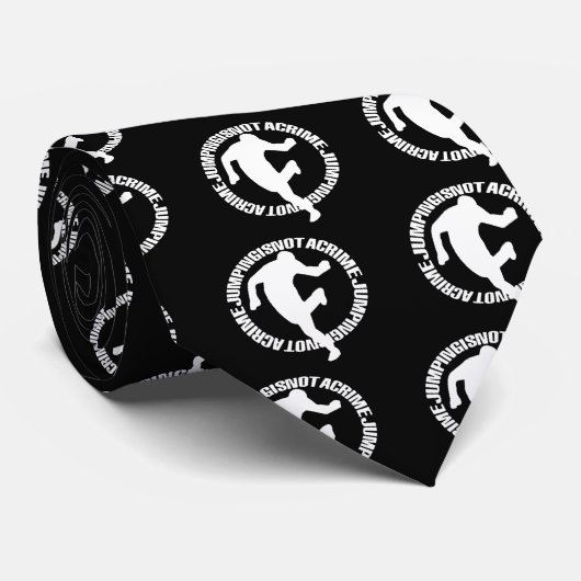 Cravate noire de Jumpstyle (Roulé)