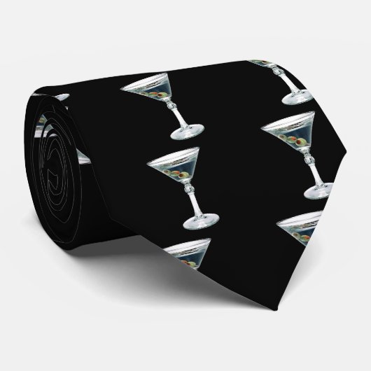 Cravate noire de Martini (Roulé)