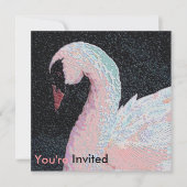 Cravate noire Dîner Dance Invitation (Devant)