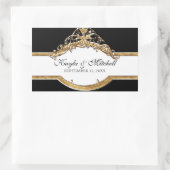 Cravate noire Elégance 2, Sticker à couplage d'or (Sac)