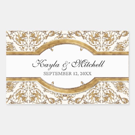 Cravate noire Elégance 2, Sticker à couplage d'or (Devant)