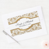 Cravate noire Elégance 2, Sticker à couplage d'or (Enveloppe)