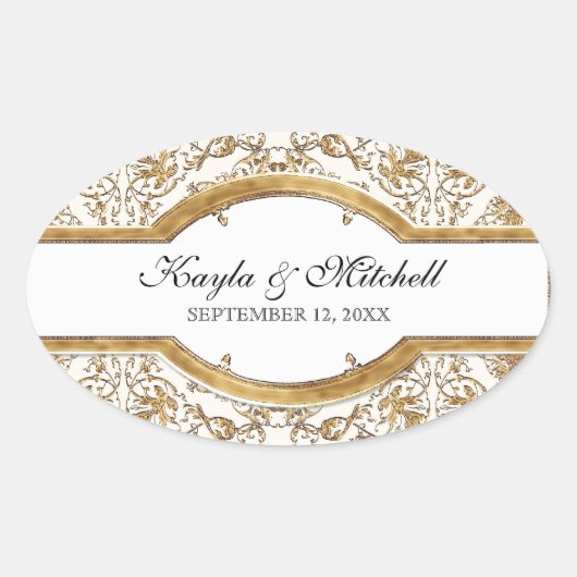 Cravate noire Elégance 2, Sticker à couplage d'or (Devant)