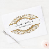 Cravate noire Elégance 2, Sticker à couplage d'or (Enveloppe)