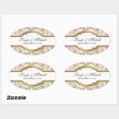 Cravate noire Elégance 2, Sticker à couplage d'or (Feuille)