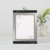 Cravate Noire Élégance, Merci Notes Cartes (Debout devant)