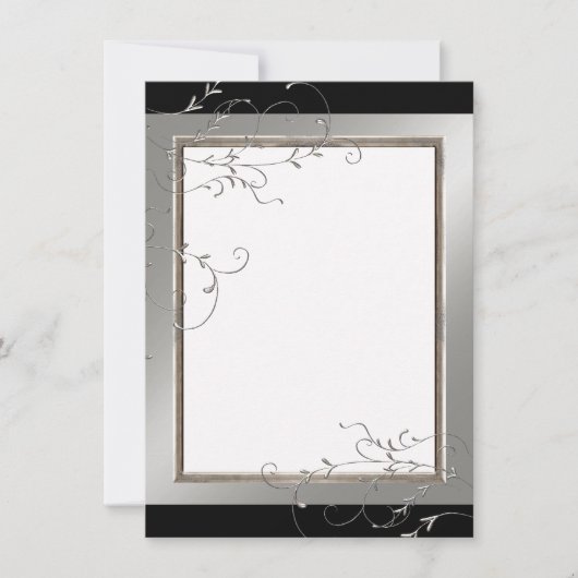 Cravate Noire Élégance, Merci Notes Cartes (Devant)