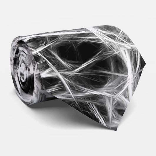 Cravate noire et blanche (Roulé)