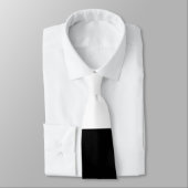 Cravate noire et blanche (Attaché)