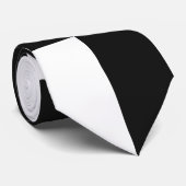 Cravate noire et blanche de carrés (Roulé)