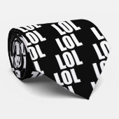 Cravate noire et blanche de LOL (Roulé)