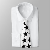 Cravate noire et blanche d'étoile (Attaché)