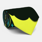 Cravate noire et jaune de Deco (Roulé)