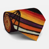 Cravate noire et violette de Kandinsky (Roulé)