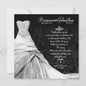 Cravate noire Luxe Destination Invitation (Dos)