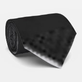 Cravate noire solide (Roulé)
