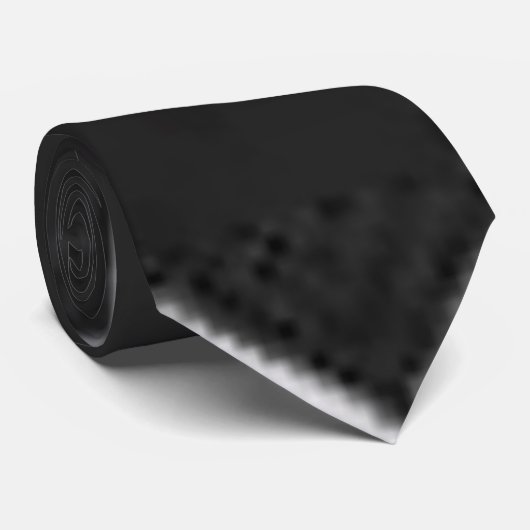 Cravate noire solide (Roulé)