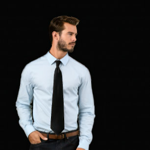 Cravate noire solide