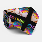 Cravate noire - TONS DES SIXTIES (Roulé)