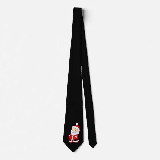 Cravate noire W/Père Noël (Devant)