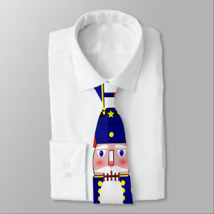 Cravate Noisette bleue Soldat Noël