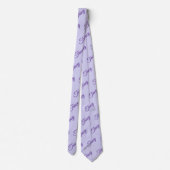 Cravate Nom de fille Tracy en violet, (Dos)