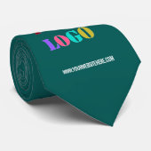 Cravate Nom du logo Site Web Liens promotionnels (Roulé)