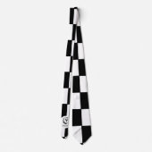 Cravate Nom personnalisé du club d'échecs initial (Dos)