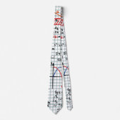 Cravate Nombres de formules de maths (Devant)