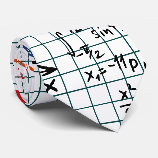 Cravate Nombres de formules de maths (Roulé)