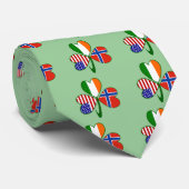 Cravate Norvège et drapeau norvégien (Roulé)