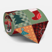Cravate Nostalgale Vintage Patchwork Quilt (Roulé)