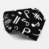 Cravate note_blanc (Roulé)