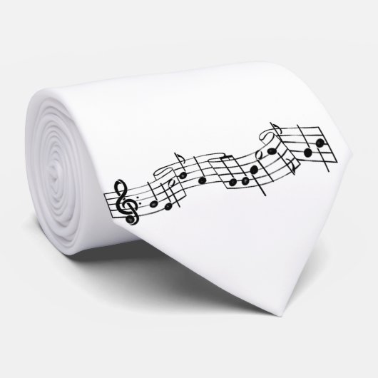 Cravate notes 1 de musique (Roulé)