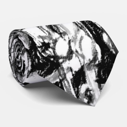 Cravate Notes de charbon de bois (Roulé)