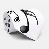 Cravate Notes de musique (Roulé)