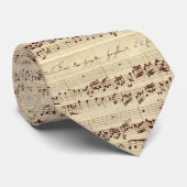Cravate Notes de musique ancienne - Feuille de musique Bac (Roulé)