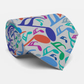 Cravate Notes de musique colorée (Roulé)