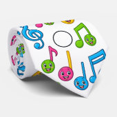 Cravate Notes de Musique Joyeuses (Roulé)