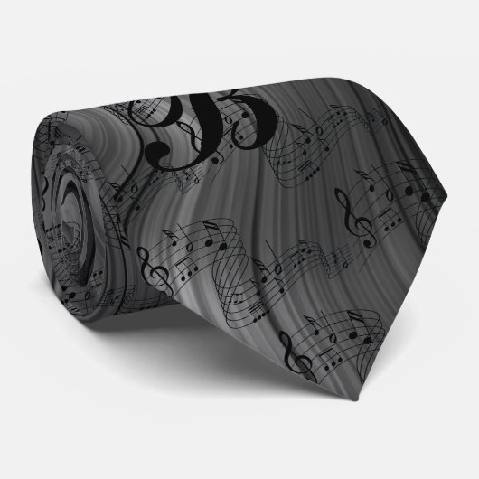 CRAVATE NOTES MULTIMUSIQUES MONOGRAMMES (Roulé)