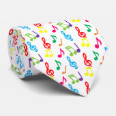 Cravate Notes musicales (Roulé)