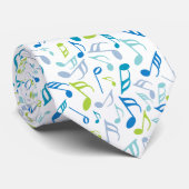 Cravate Notes musicales (Roulé)