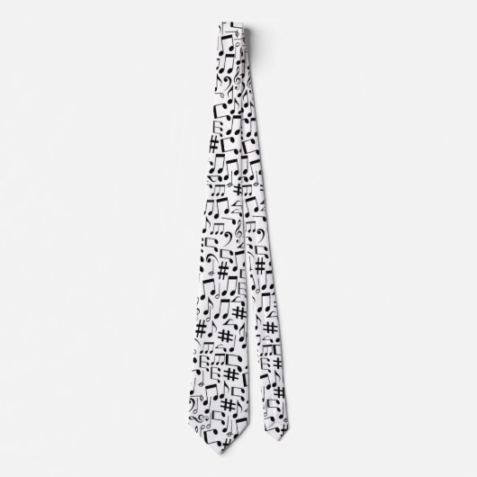 Cravate Notes musicales (Devant)