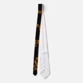 Cravate Notes musicales Black and Gold Swirling (Dos)