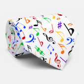 Cravate Notes musicales | Cravate de musique multi (Roulé)