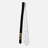 Cravate Notes musicales et perles d'or (Dos)